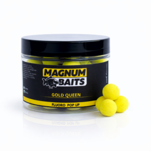 fluoro pop – up boilie gold queen – 14mm