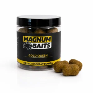 SOLUBLE HOOKBAIT DUMBEEL GOLD QUEEN - 18x24mm